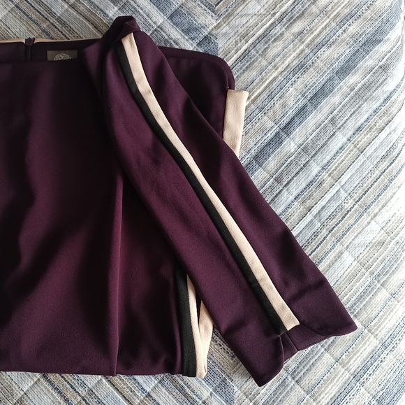 🎁 VINCE CAMUTO wine burgundy dress size 10 - Picture 14 of 14